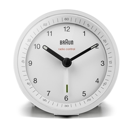 Braun BC07W-DCF radiostyret analogt vækkeur i hvid